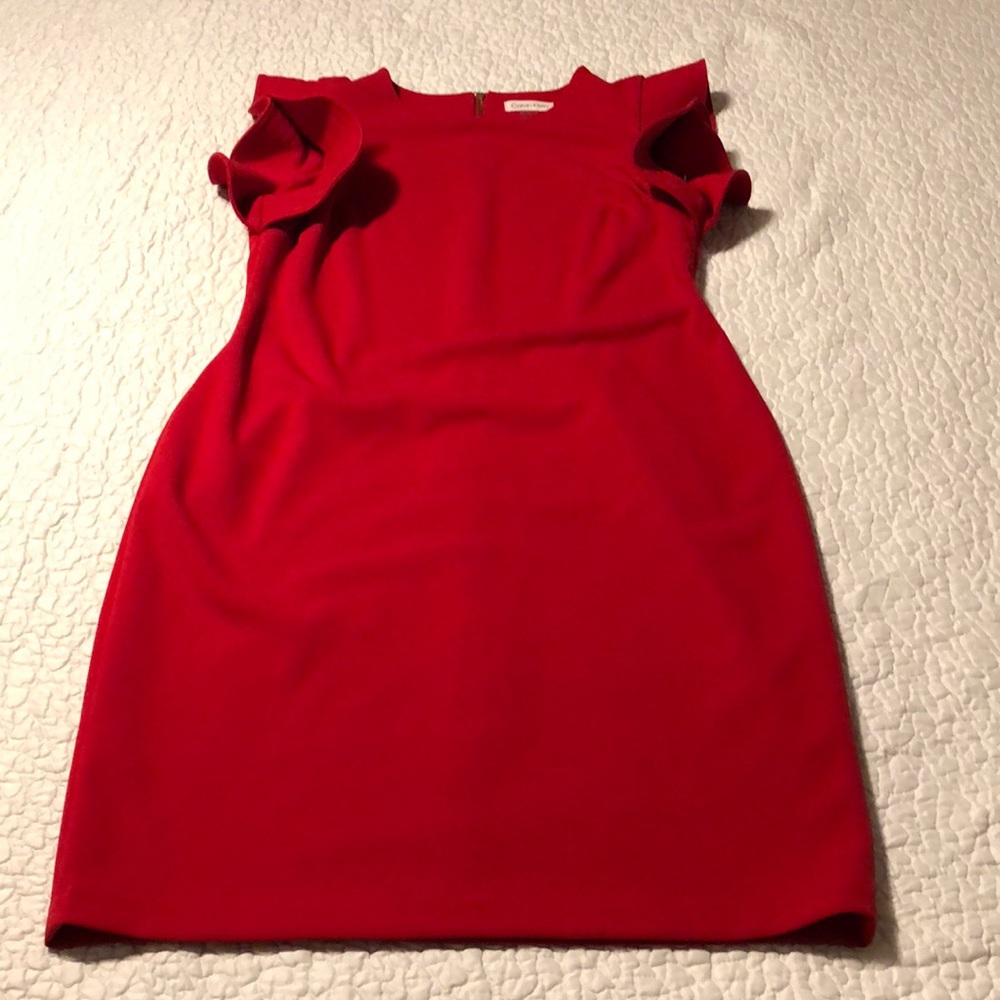 Red Calvin Klein dress, size 12